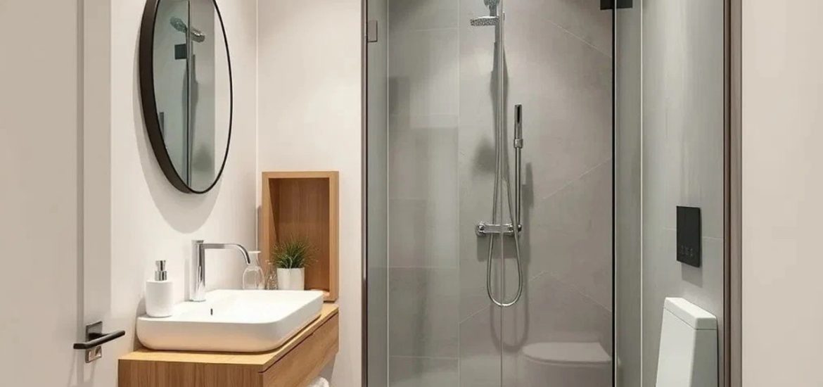 Sai lầm trang trí khiến phòng tắm nhỏ càng chật chội